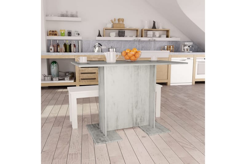 Matbord betonggrå 110x60x75 cm spånskiva - Grå - Möbler - Matplats - Matbord & köksbord