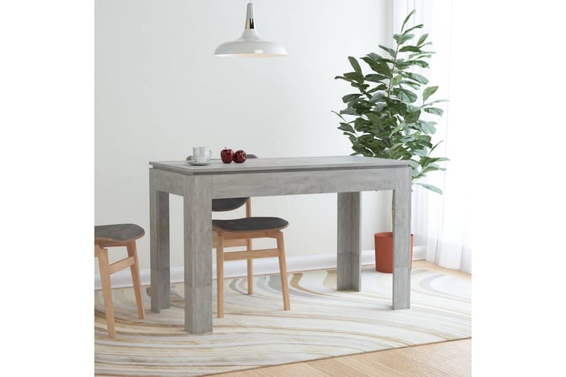 Matbord betonggrå 120x60x76 cm spånskiva - Betonggrå - Möbler - Matplats - Matbord & köksbord