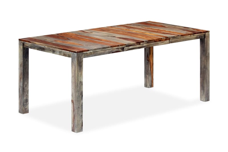 Matbord grå 180x90x76 cm massivt sheshamträ - Grå - Bord - Matbord & köksbord
