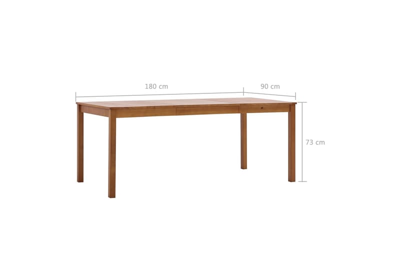 Matbord honungsbrun 180x90x73 cm furu - Brun - Möbler - Matplats - Matbord & köksbord
