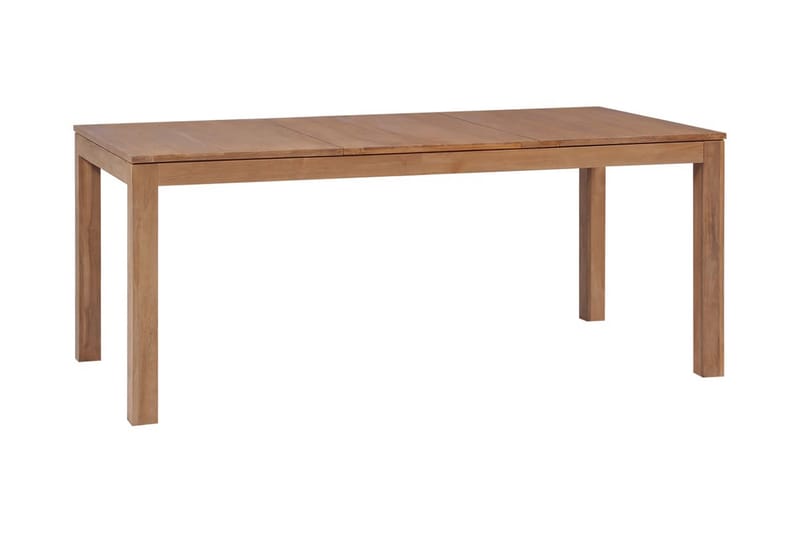 Matbord i massiv teak med naturlig finish 180x90x76 cm - Brun - Bord - Matbord & köksbord