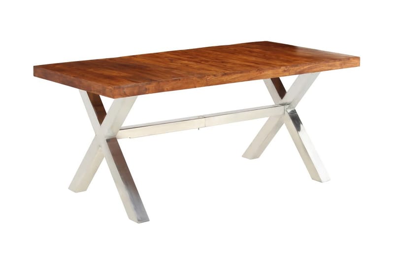Matbord i massivt trä med shesham-ytbehandling 180x90x76 cm - Brun - Möbler - Matplats - Matbord & köksbord