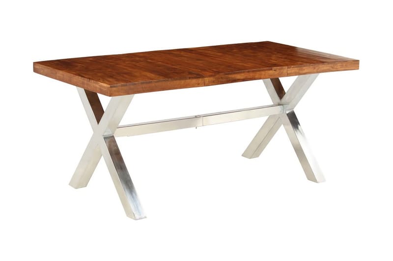 Matbord i massivt trä med shesham-ytbehandling 180x90x76 cm - Brun - Möbler - Matplats - Matbord & köksbord
