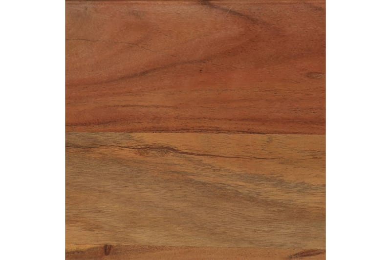 Matbord massivt akaciaträ och stål 120x60x76 cm - Brun - Möbler - Matplats - Matbord & köksbord