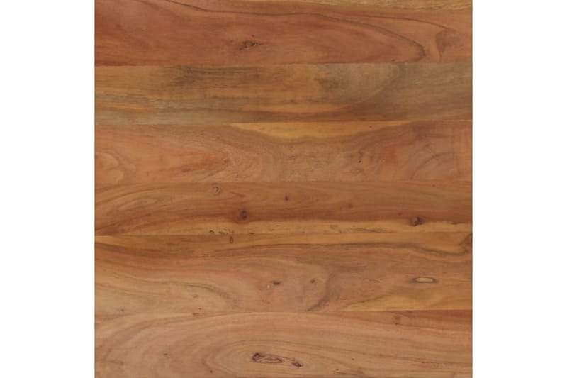 Matbord massivt akaciaträ och stål 120x60x76 cm - Brun - Bord - Matbord & köksbord