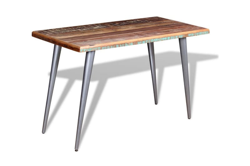 Matbord massivt återvunnet trä 120x60x76 cm - Flerfärgad - Möbler - Matplats - Matbord & köksbord