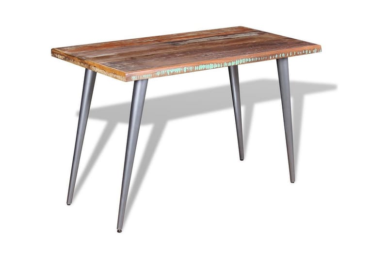 Matbord massivt återvunnet trä 120x60x76 cm - Flerfärgad - Möbler - Matplats - Matbord & köksbord