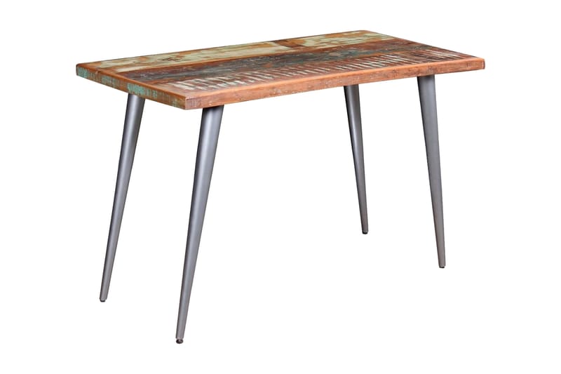 Matbord massivt återvunnet trä 120x60x76 cm - Flerfärgad - Möbler - Matplats - Matbord & köksbord