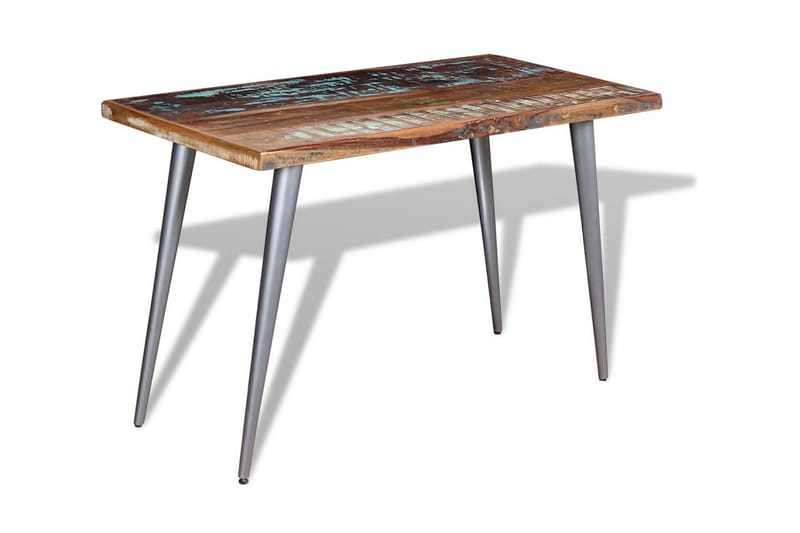 Matbord massivt återvunnet trä 120x60x76 cm - Flerfärgad - Bord - Matbord & köksbord