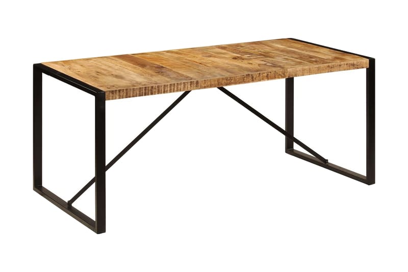 Matbord massivt grovt mangoträ 180 cm - Brun - Möbler - Matplats - Matbord & köksbord