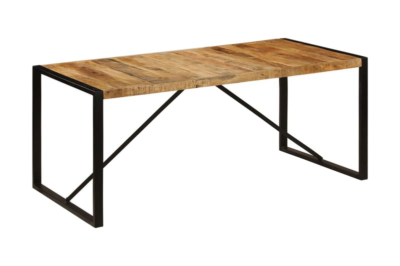 Matbord massivt grovt mangoträ 180 cm - Brun - Möbler - Matplats - Matbord & köksbord