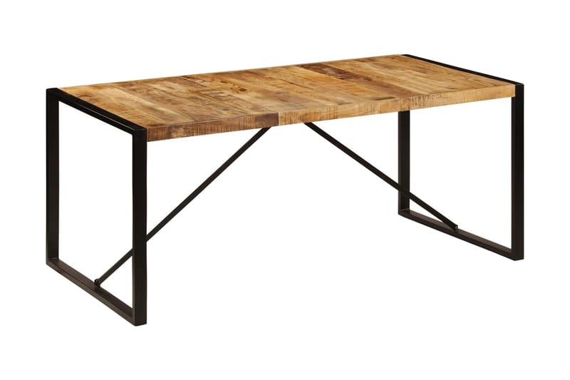 Matbord massivt grovt mangoträ 180 cm - Brun - Möbler - Matplats - Matbord & köksbord