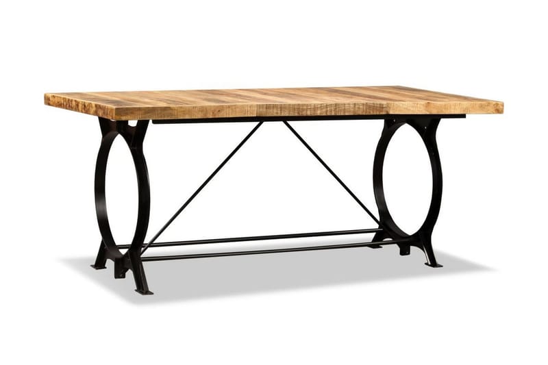 Matbord massivt grovt mangoträ 180 cm - Brun - Bord - Matbord & köksbord