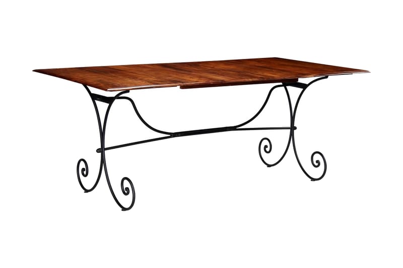 Matbord massivt trä med shesham-ytbehandling 200x100x76 cm - Brun - Möbler - Matplats - Matbord & köksbord