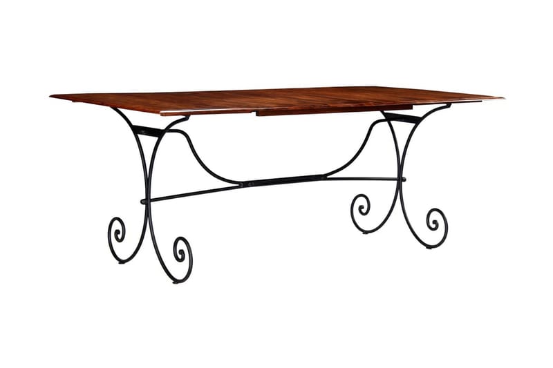 Matbord massivt trä med shesham-ytbehandling 200x100x76 cm - Brun - Möbler - Matplats - Matbord & köksbord