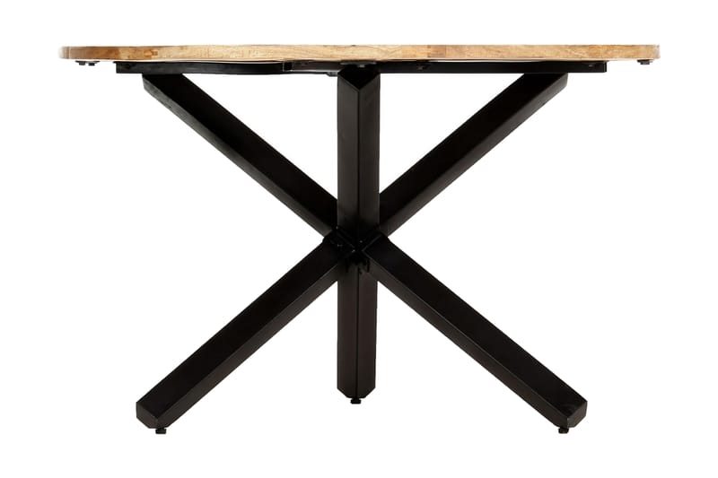 Matbord rund 120x76 cm massivt mangoträ - Brun - Bord - Matbord & köksbord