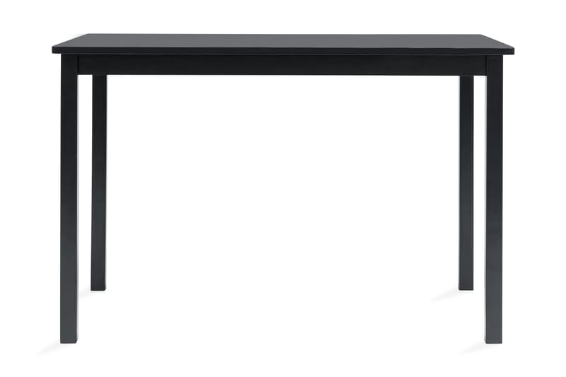 Matbord svart 114x71x75 cm massivt gummiträ - Svart - Bord - Matbord & köksbord