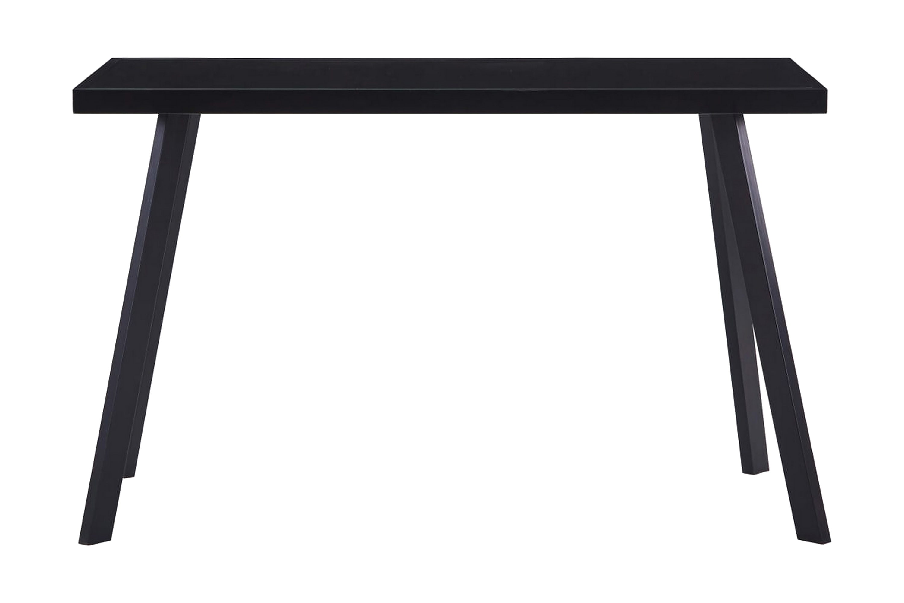 Matbord svart 120x60x75 cm härdat glas – Svart