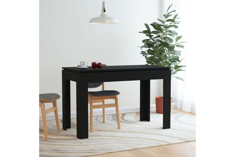 Matbord svart 120x60x76 cm spånskiva - Svart - Möbler - Matplats - Matbord & köksbord