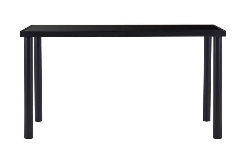 Matbord svart 140x70x75 cm härdat glas - Svart - Möbler - Matplats - Matbord & köksbord