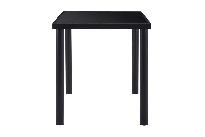 Matbord svart 140x70x75 cm härdat glas - Svart - Marmorbord - Klaffbord - Matbord & köksbord - Bord