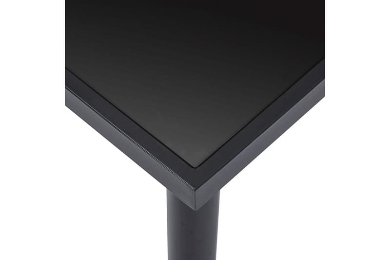 Matbord svart 140x70x75 cm härdat glas - Svart - Möbler - Matplats - Matbord & köksbord