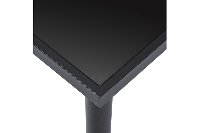 Matbord svart 140x70x75 cm härdat glas - Svart - Bord - Matbord & köksbord