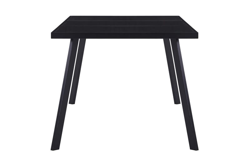 Matbord svart 160x80x75 cm härdat glas - Svart - Bord - Matbord & köksbord