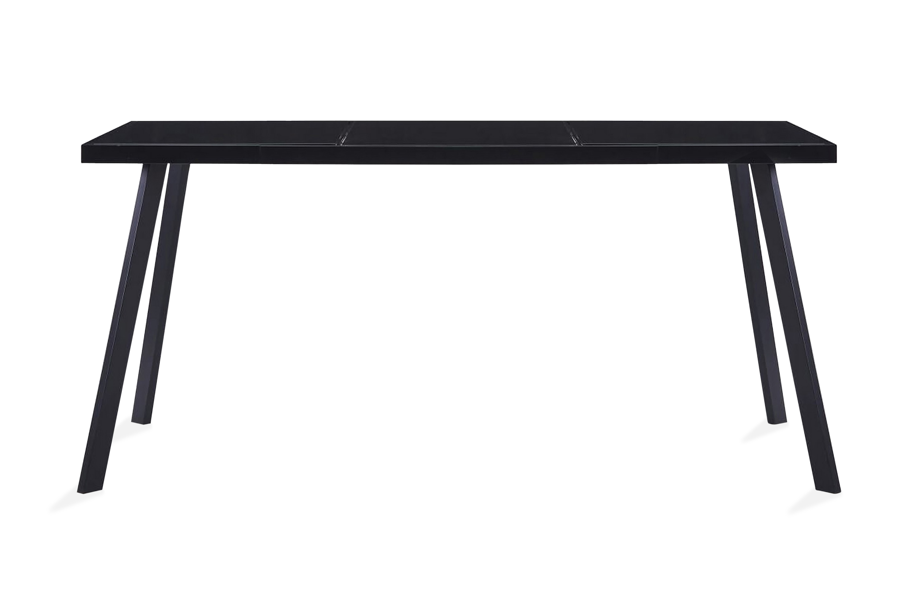 Matbord svart 180x90x75 cm härdat glas – Svart