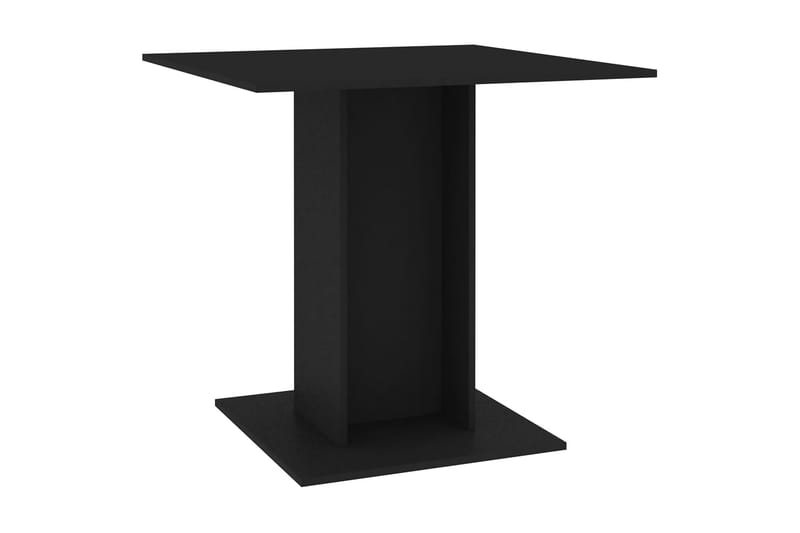 Matbord svart 80x80x75 cm spånskiva - Svart - Möbler - Matplats - Matbord & köksbord