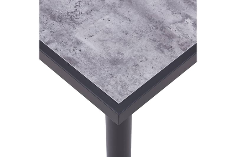 Matbord svart och betonggrå 140x70x75 cm MDF - Svart - Bord - Matbord & köksbord