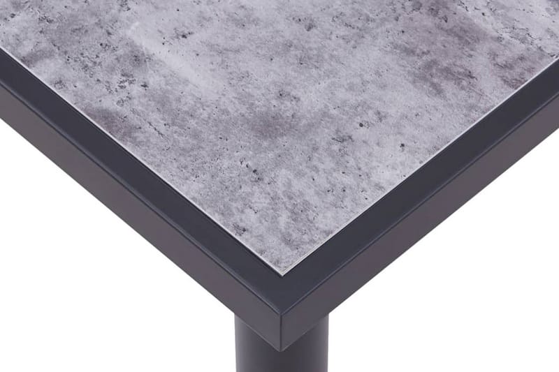 Matbord svart och betonggrå 180x90x75 cm MDF - Svart - Möbler - Matplats - Matbord & köksbord