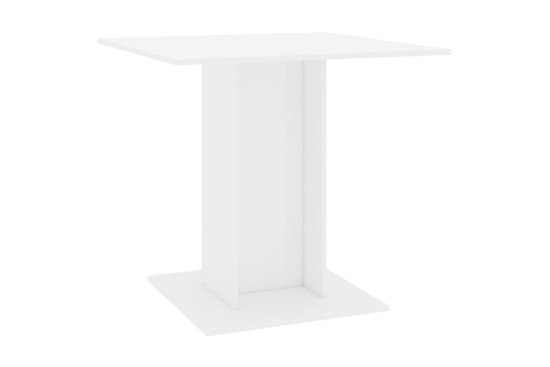 Matbord vit högglans 80x80x75 cm spånskiva - Bord - Matbord & köksbord