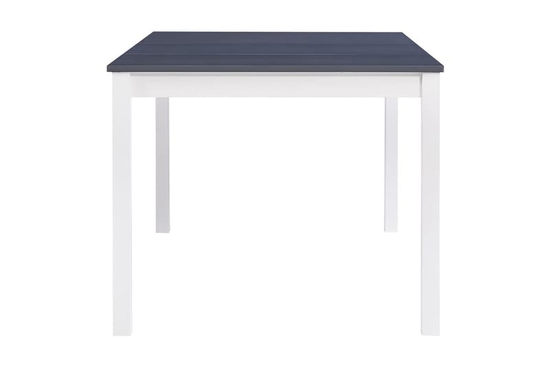 Matbord vit och grå 180x90x73 cm furu - Grå - Möbler - Matplats - Matbord & köksbord
