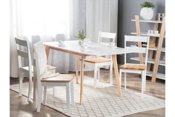 Medio Utdragbart Rektangulärt Matbord 120–155 cm i Trä - Vit - Möbler - Matplats - Matbord & köksbord