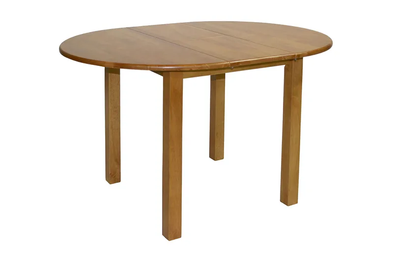 Mix Match Förlängningsbart Runt Matbord 90 cm med Trä- och Ekutseende, Natur