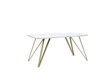 Molden Rektangulärt Matbord 150 cm i Trä med Metallben - Vit - Möbler - Matplats - Matbord & köksbord