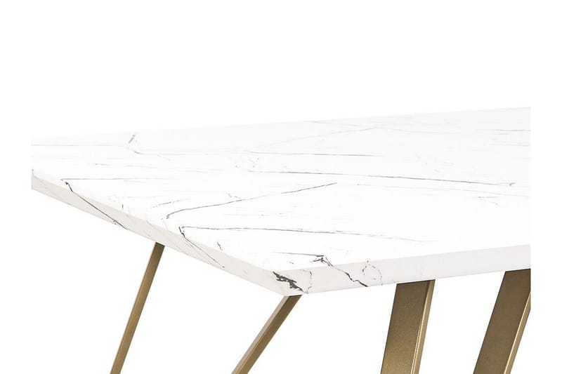 Molden Rektangulärt Matbord 150 cm i Trä med Metallben - Vit - Möbler - Matplats - Matbord & köksbord