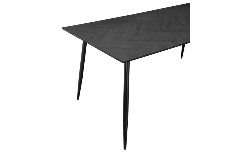 Matbord Monza 160x90x76 cm, Fiskben Greyeik/Svart - 160x90x76 cm, Fiskben Greyeik/Svart - Möbler - Matplats - Matbord & köksbord