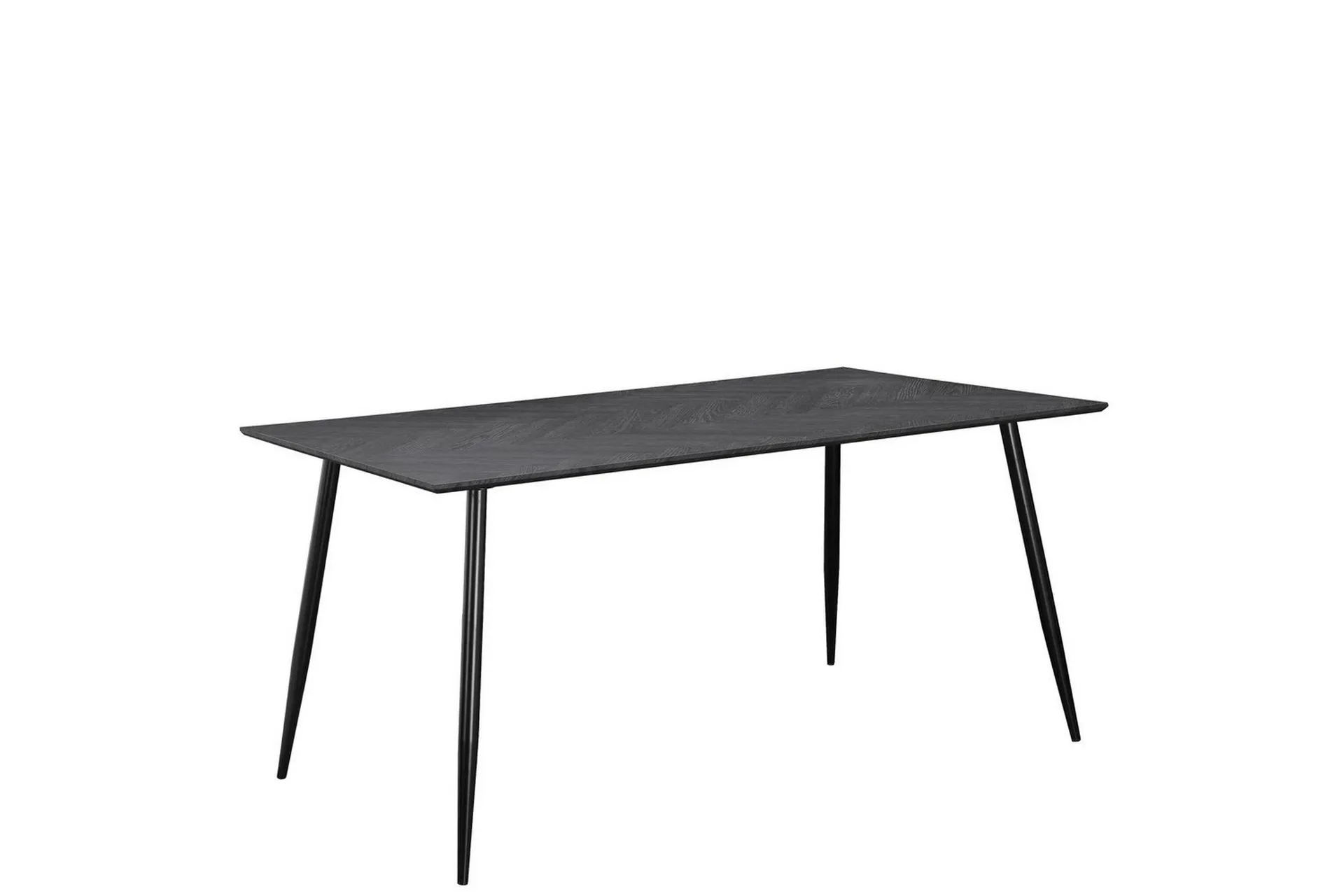 matbord monza 160x90x76 cm, fiskben greyeik/svart - 160x90x76 cm, fiskben greyeik/svart