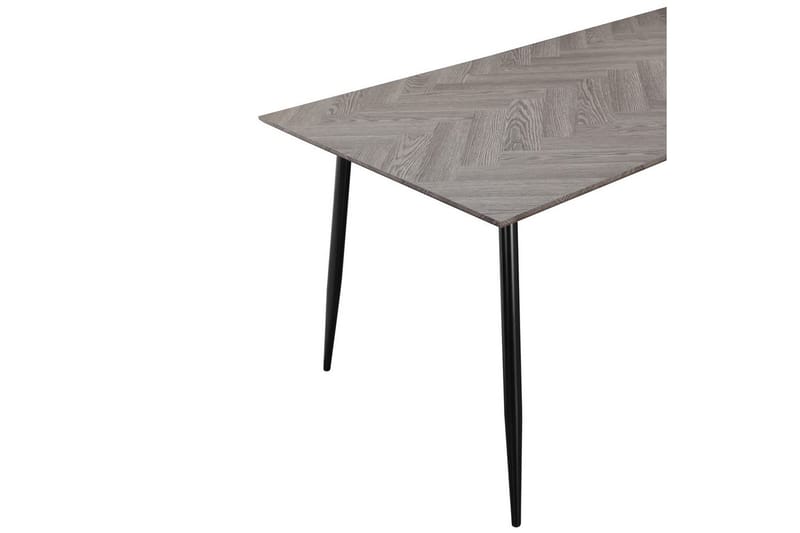 Matbord Monza 160x90x76 cm, Fiskben Viteik/Svart - 160x90x76 cm, Fiskben Viteik/Svart - Möbler - Matplats - Matbord & köksbord