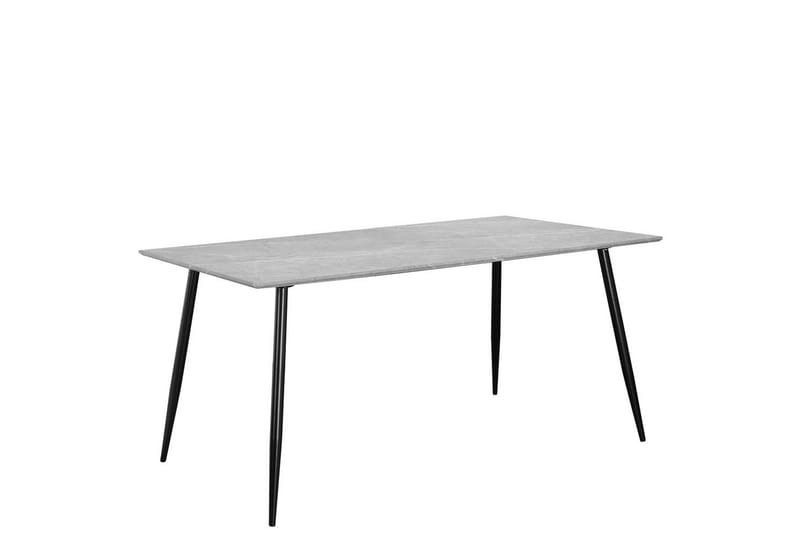 Matbord Monza 160x90x76 cm, Sten/Svart - 160x90x76 cm, Sten/Svart - Möbler - Matplats - Matbord & köksbord