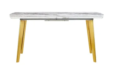 Mosby Matbord 200 cm Hopfällbart - Vit/Guld - Möbler - Matplats - Matbord & köksbord