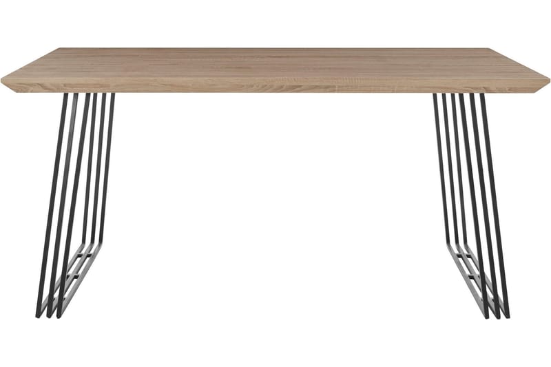 MOSSLE Matbord 160 cm Natur/Svart - Möbler - Matplats - Matbord & köksbord