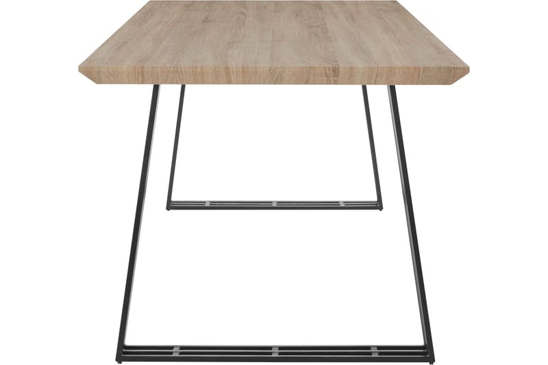 MOSSLE Matbord 160 cm Natur/Svart - Möbler - Matplats - Matbord & köksbord
