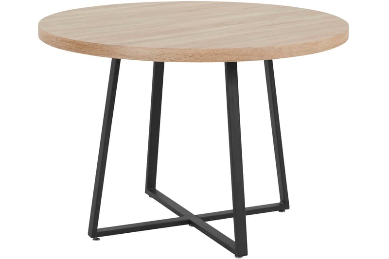 MOVN Matbord Runt 110 cm Natur/Svart - Möbler - Matplats - Matbord & köksbord