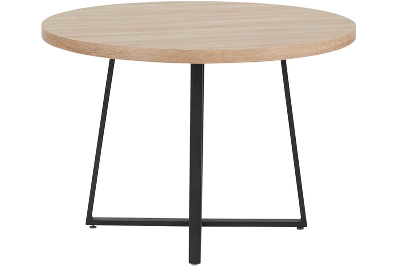 MOVN Matbord Runt 110 cm Natur/Svart - Möbler - Matplats - Matbord & köksbord