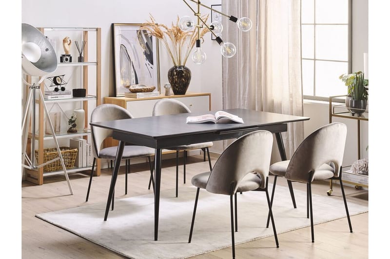 Mundon Matbord 200 cm Hopfällbart - Svart - Möbler - Matplats - Matbord & köksbord