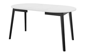 Narberth Litet Utdragbart Runt Matbord 90 cm med Trä- och Ekutseende - Svart - Möbler - Matplats - Matbord & köksbord