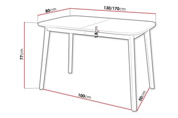 Narberth Matbord 80 cm - Svart - Möbler - Matplats - Matbord & köksbord